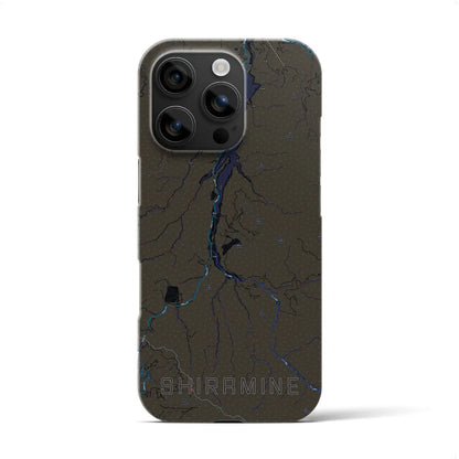 【白峰（石川県）】地図柄iPhoneケース（バックカバータイプ）