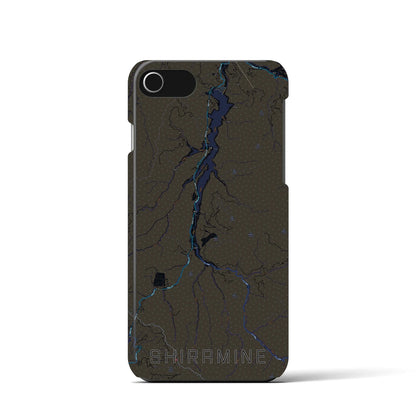 【白峰（石川県）】地図柄iPhoneケース（バックカバータイプ）