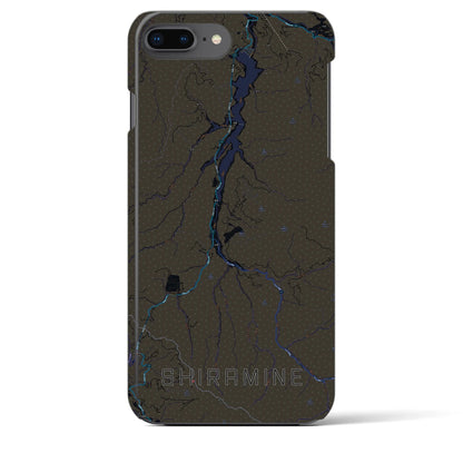 【白峰（石川県）】地図柄iPhoneケース（バックカバータイプ）