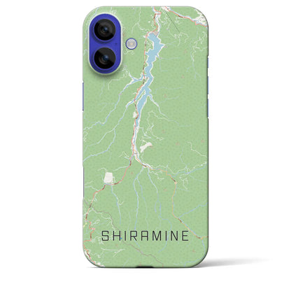 【白峰（石川県）】地図柄iPhoneケース（バックカバータイプ）ナチュラル・iPhone 16 Pro Max 用