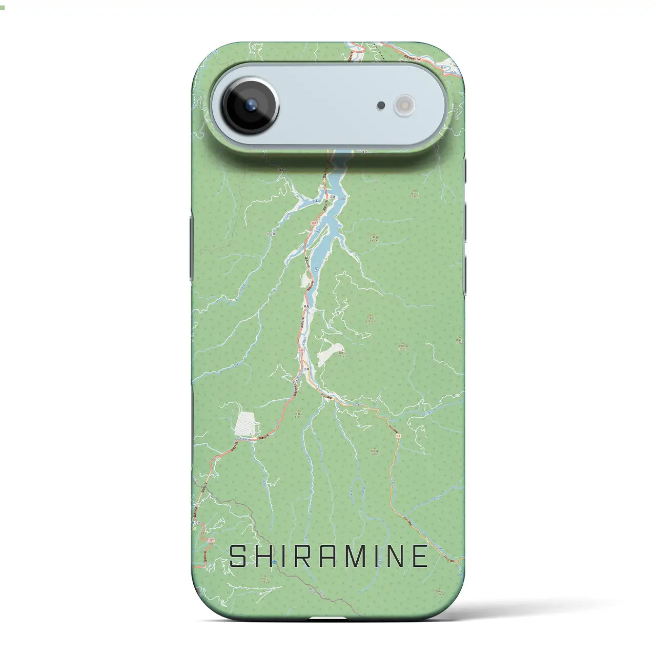 【白峰（石川県）】地図柄iPhoneケース（バックカバータイプ）