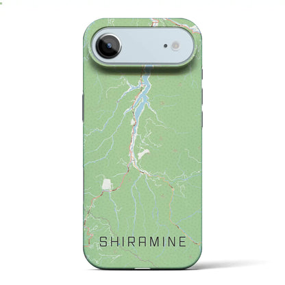 【白峰（石川県）】地図柄iPhoneケース（バックカバータイプ）