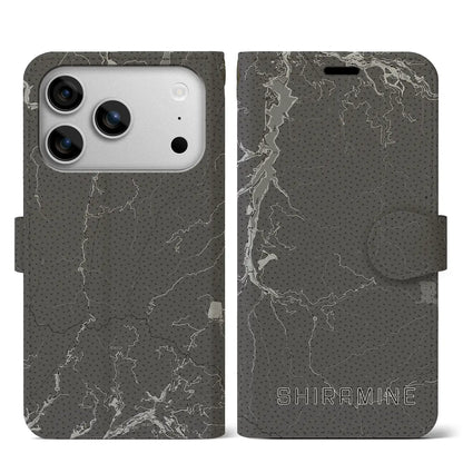 【白峰（石川県）】地図柄iPhoneケース（手帳タイプ）