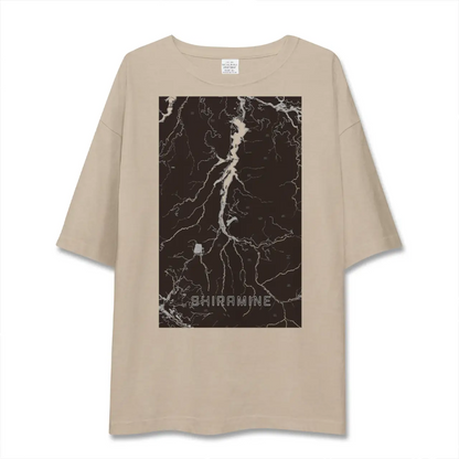 【白峰（石川県）】地図柄ビッグシルエットTシャツ