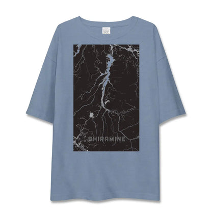 【白峰（石川県）】地図柄ビッグシルエットTシャツ