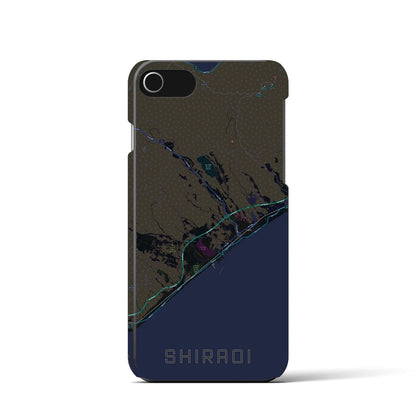 【白老（北海道）】地図柄iPhoneケース（バックカバータイプ）