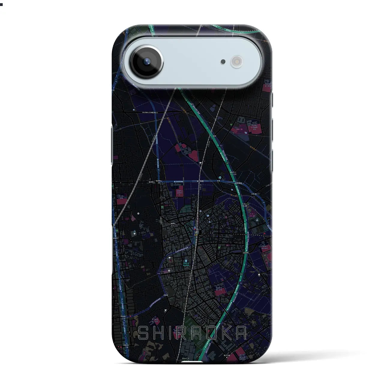 【白岡（埼玉県）】地図柄iPhoneケース（バックカバータイプ）