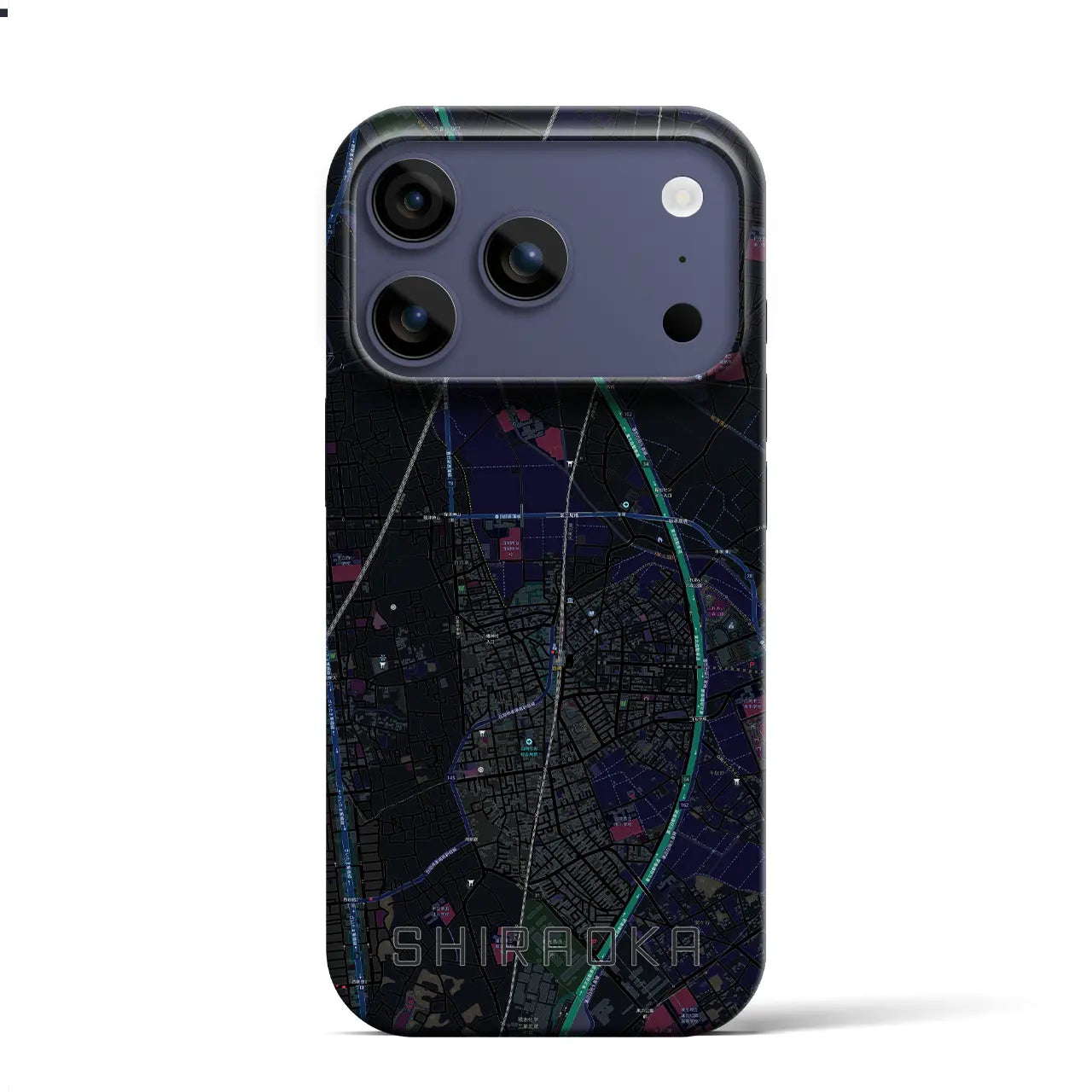 【白岡（埼玉県）】地図柄iPhoneケース（バックカバータイプ）