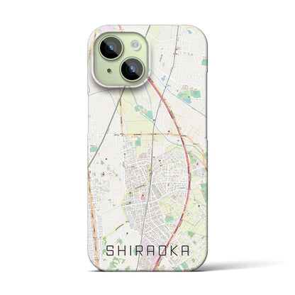 【白岡（埼玉県）】地図柄iPhoneケース（バックカバータイプ）