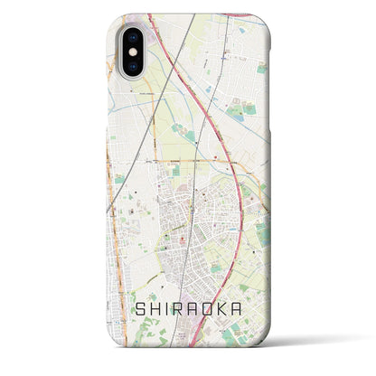 【白岡（埼玉県）】地図柄iPhoneケース（バックカバータイプ）