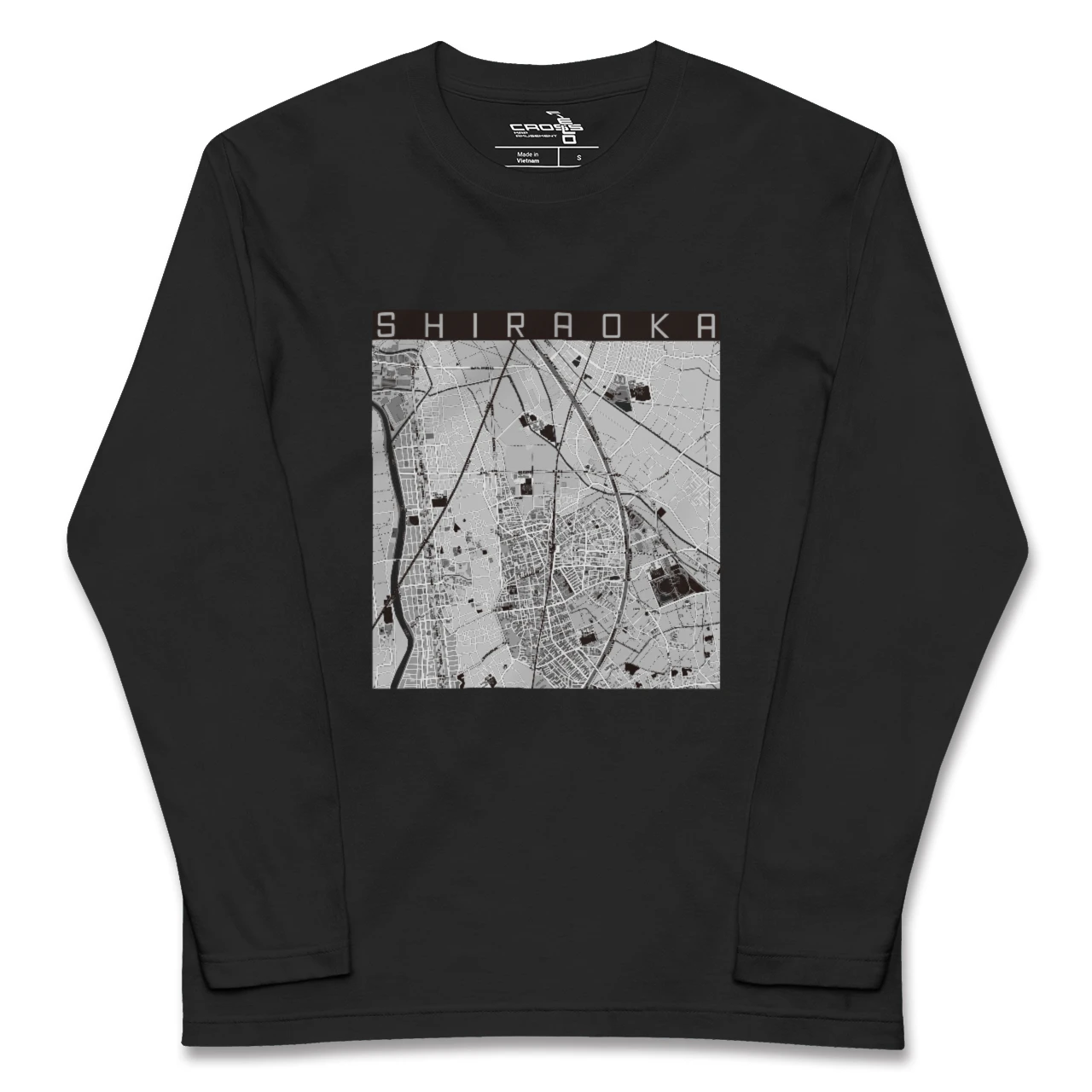 【白岡（埼玉県）】地図柄ロングスリーブTシャツ