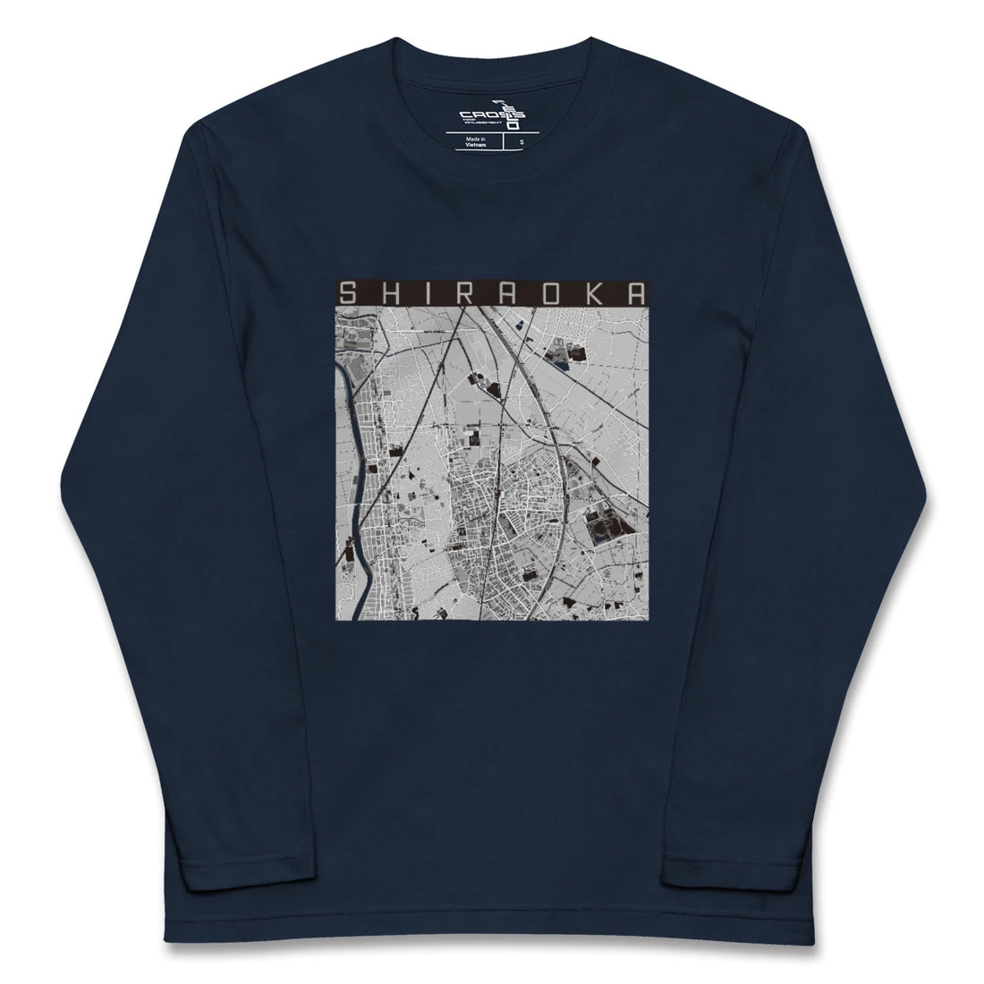 【白岡（埼玉県）】地図柄ロングスリーブTシャツ