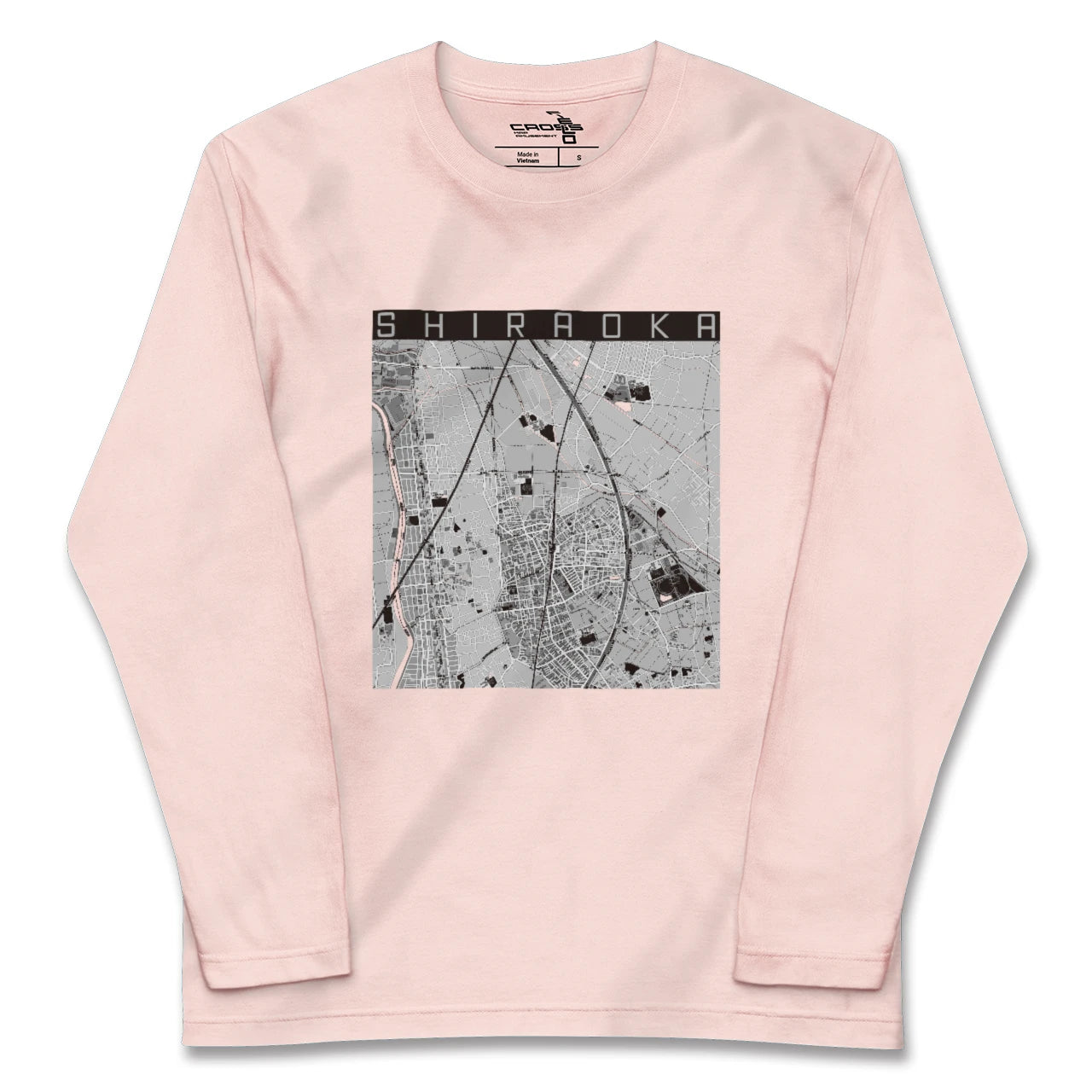 【白岡（埼玉県）】地図柄ロングスリーブTシャツ