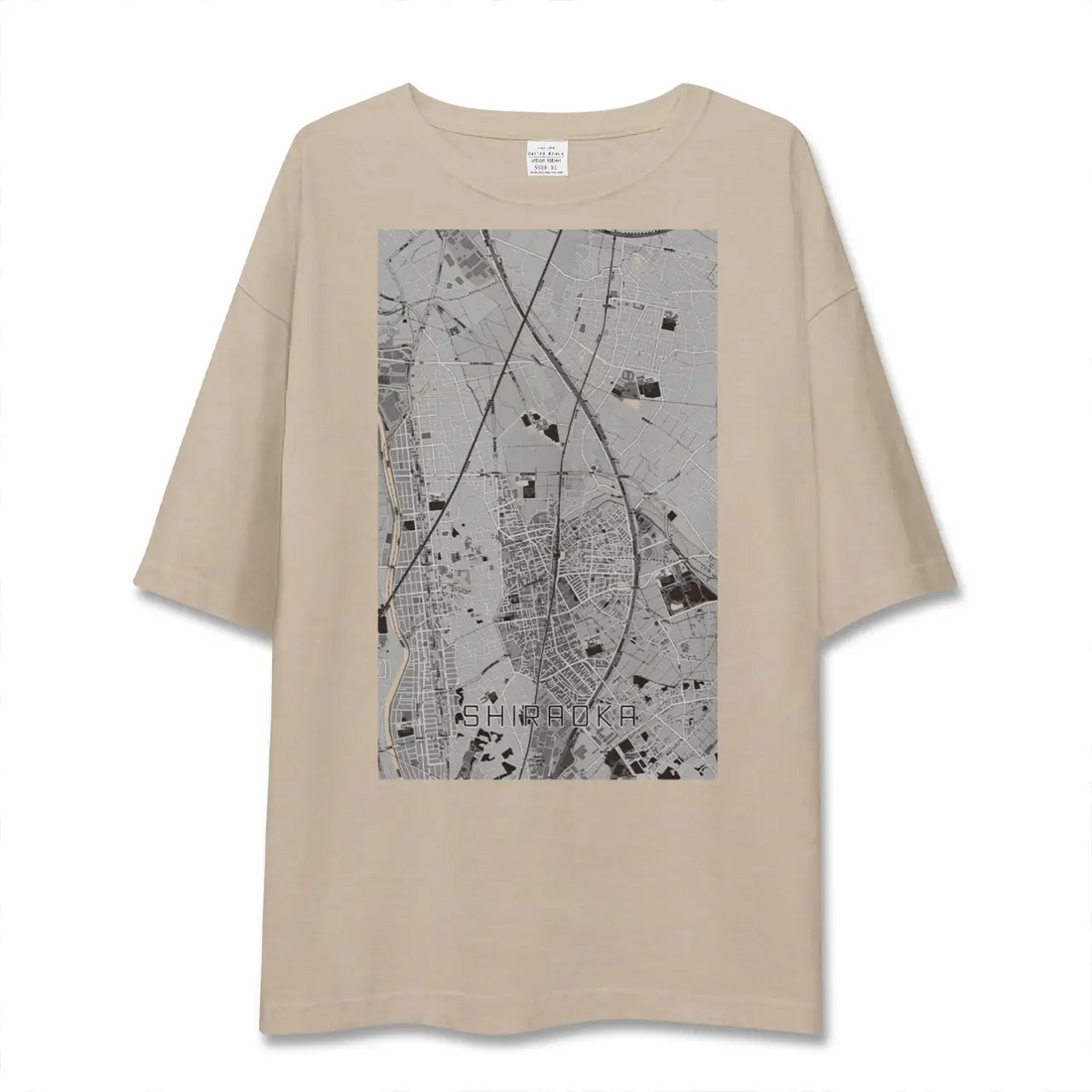 【白岡（埼玉県）】地図柄ビッグシルエットTシャツ