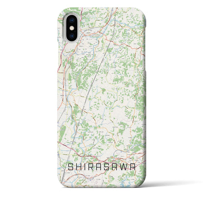 【白沢（福島県）】地図柄iPhoneケース（バックカバータイプ）