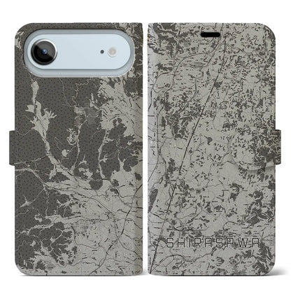 【白沢（福島県）】地図柄iPhoneケース（手帳タイプ）