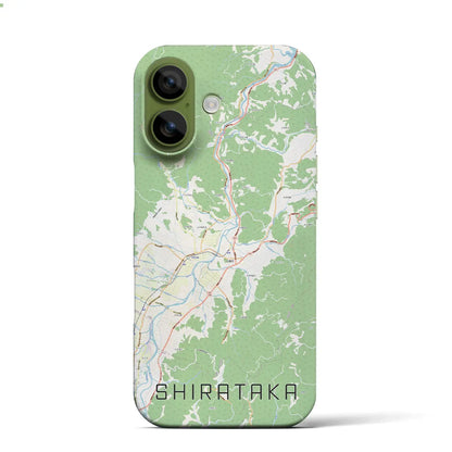 【白鷹（山形県）】地図柄iPhoneケース（バックカバータイプ）