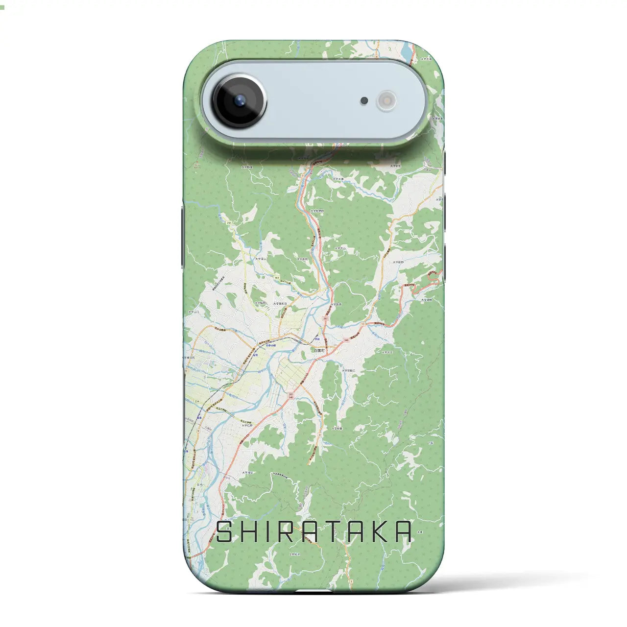 【白鷹（山形県）】地図柄iPhoneケース（バックカバータイプ）