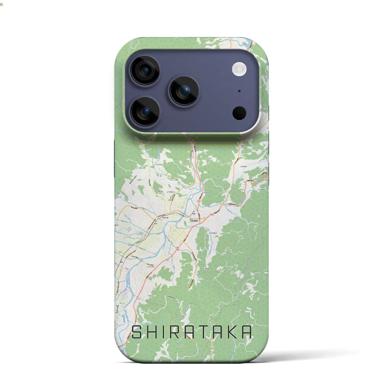 【白鷹（山形県）】地図柄iPhoneケース（バックカバータイプ）