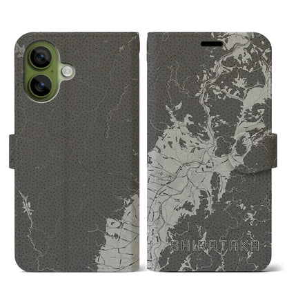 【白鷹（山形県）】地図柄iPhoneケース（手帳タイプ）