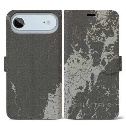 【白鷹（山形県）】地図柄iPhoneケース（手帳タイプ）