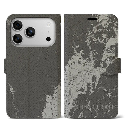 【白鷹（山形県）】地図柄iPhoneケース（手帳タイプ）