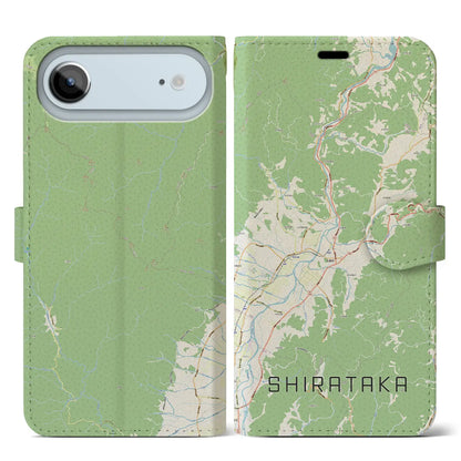 【白鷹（山形県）】地図柄iPhoneケース（手帳タイプ）