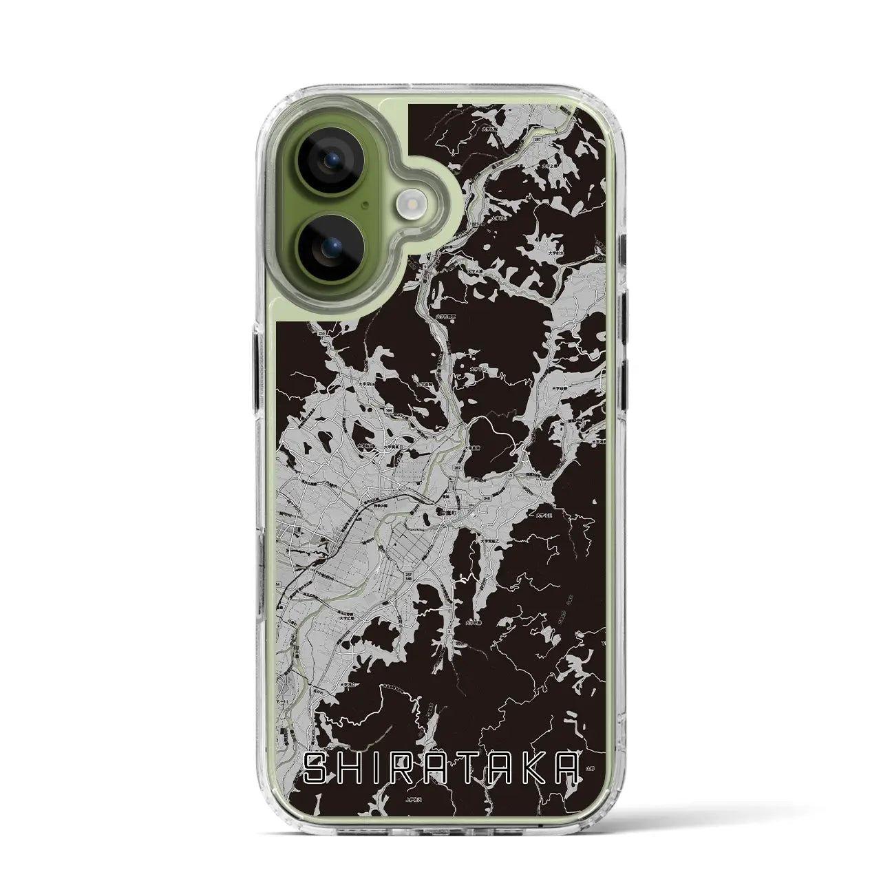 【白鷹（山形県）】地図柄iPhoneケース（MagSafeタイプ）