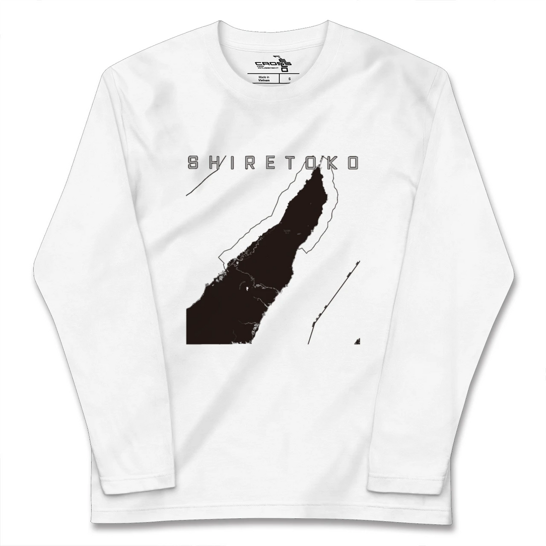 【知床(北海道)】地図柄ロングスリーブTシャツ