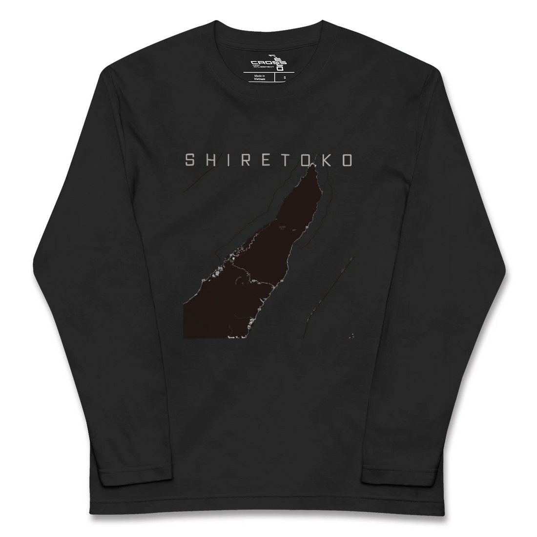 【知床(北海道)】地図柄ロングスリーブTシャツ