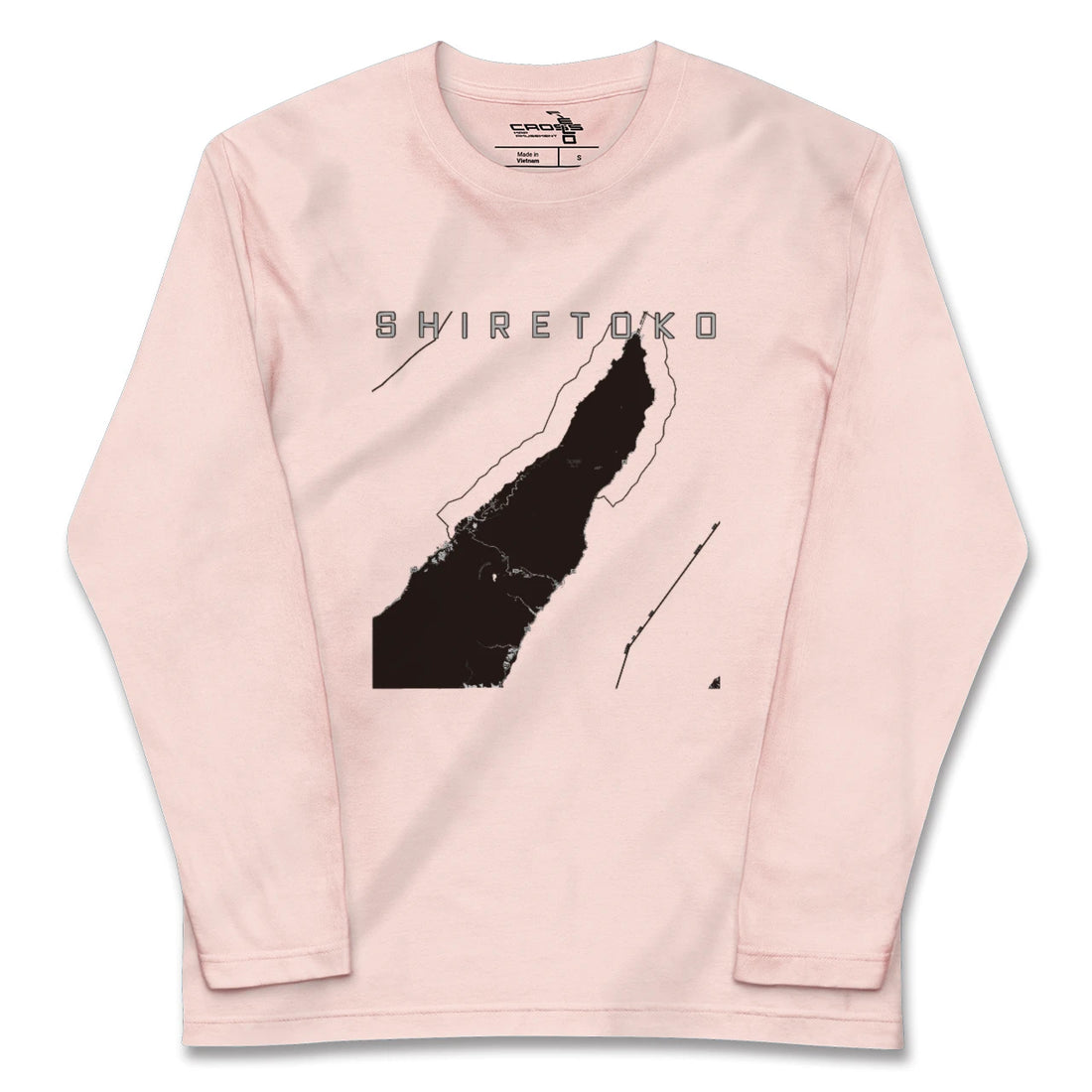 【知床（北海道）】地図柄ロングスリーブTシャツ