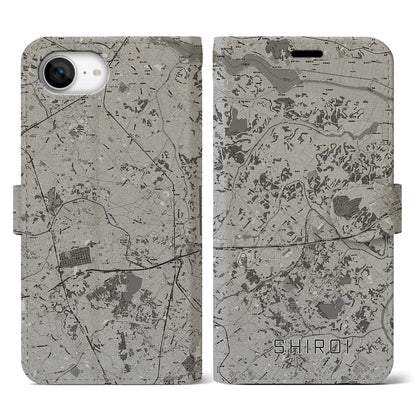 【白井（千葉県）】地図柄iPhoneケース（手帳タイプ）