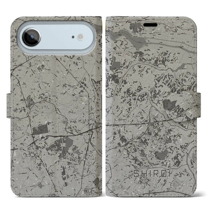 【白井（千葉県）】地図柄iPhoneケース（手帳タイプ）