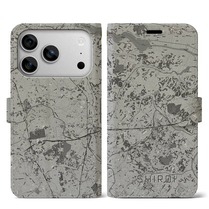 【白井（千葉県）】地図柄iPhoneケース（手帳タイプ）