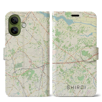 【白井（千葉県）】地図柄iPhoneケース（手帳タイプ）