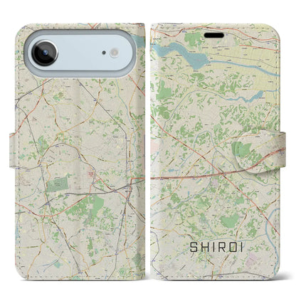 【白井（千葉県）】地図柄iPhoneケース（手帳タイプ）