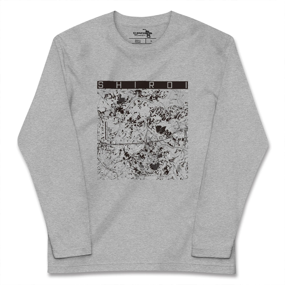 【白井（千葉県）】地図柄ロングスリーブTシャツ