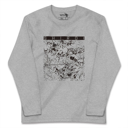【白井（千葉県）】地図柄ロングスリーブTシャツ