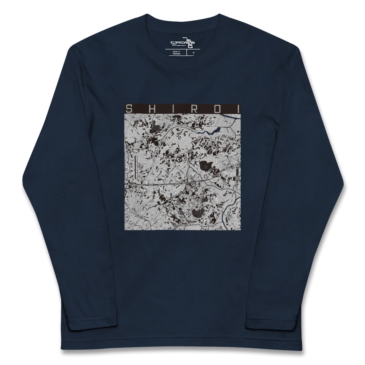 【白井（千葉県）】地図柄ロングスリーブTシャツ