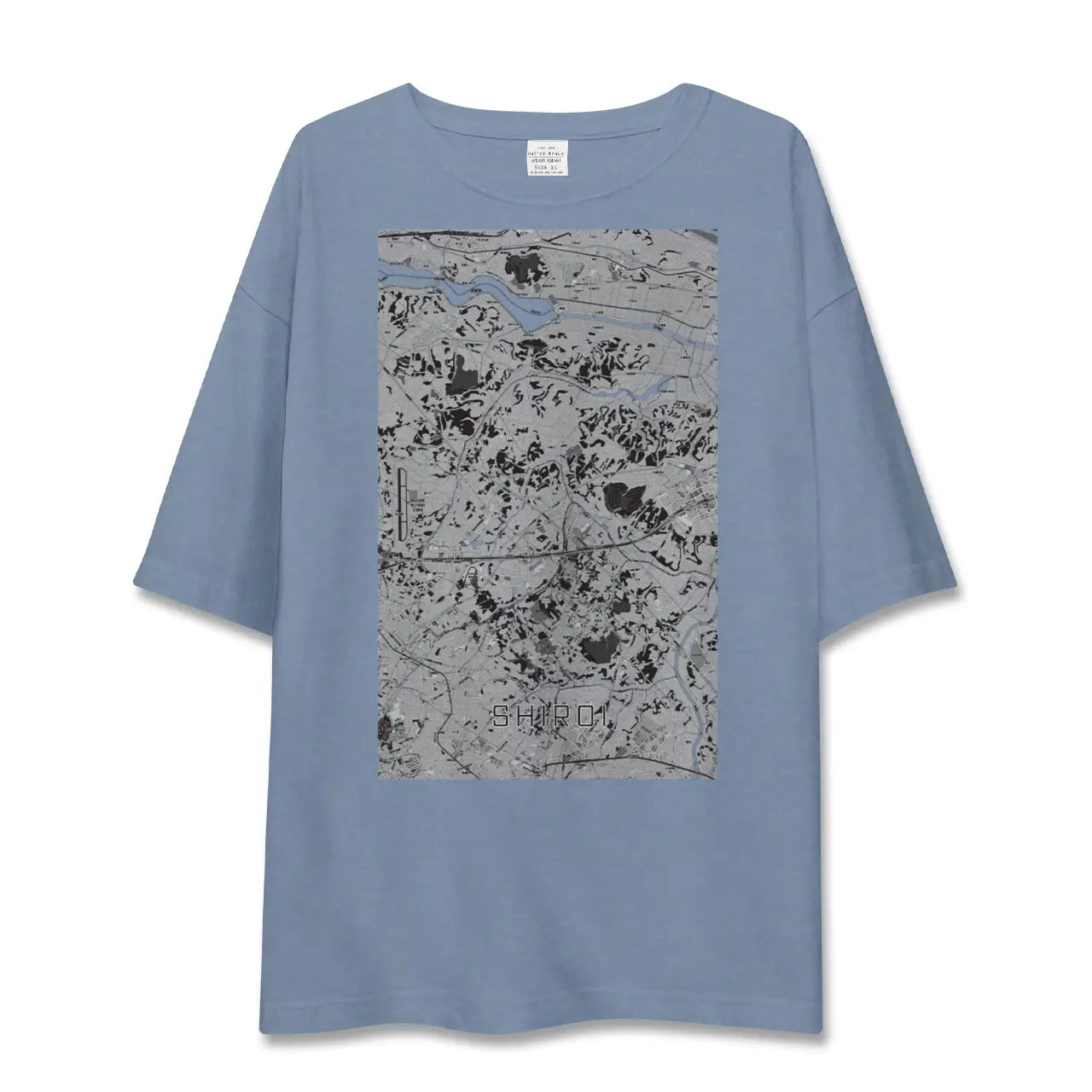 【白井（千葉県）】地図柄ビッグシルエットTシャツ