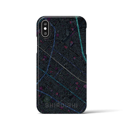 【白石（北海道）】地図柄iPhoneケース（バックカバータイプ）