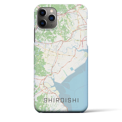 【白石（佐賀県）】地図柄iPhoneケース（バックカバータイプ）