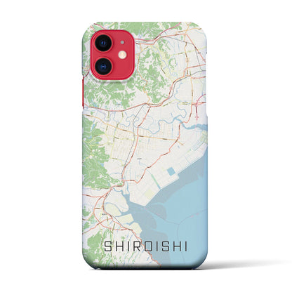 【白石（佐賀県）】地図柄iPhoneケース（バックカバータイプ）
