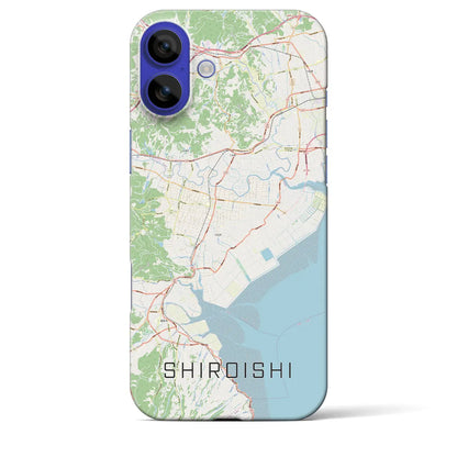 【白石（佐賀県）】地図柄iPhoneケース（バックカバータイプ）ナチュラル・iPhone 16 Pro Max 用