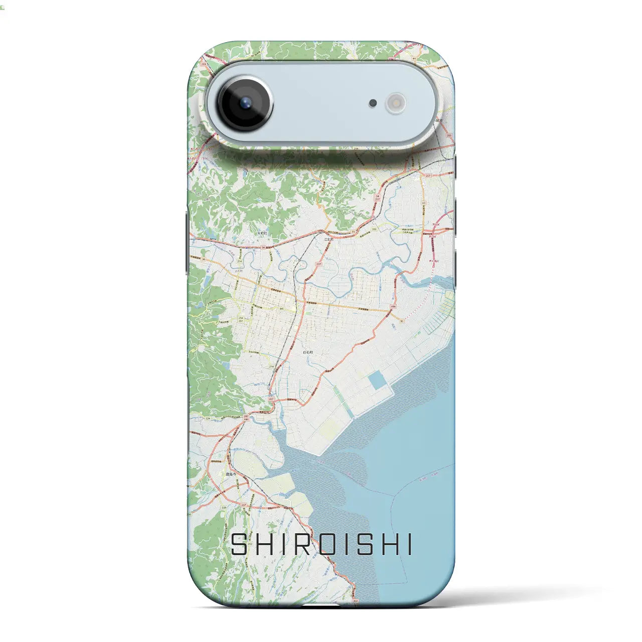 【白石（佐賀県）】地図柄iPhoneケース（バックカバータイプ）