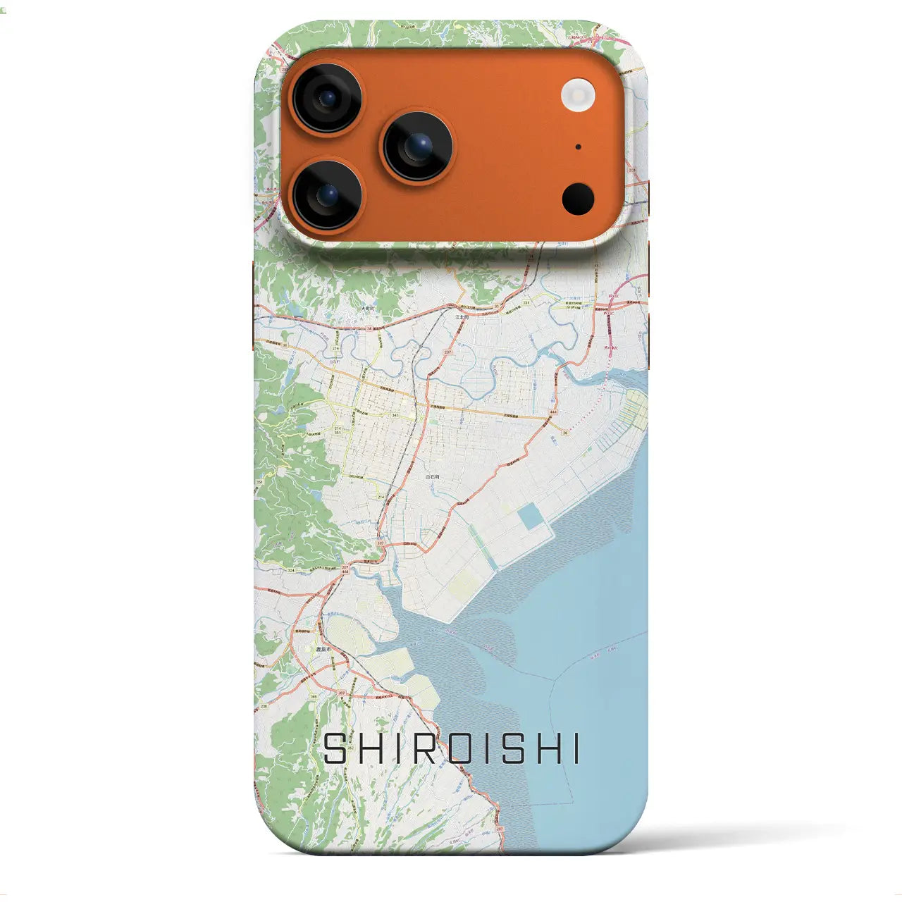 【白石（佐賀県）】地図柄iPhoneケース（バックカバータイプ）