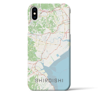 【白石（佐賀県）】地図柄iPhoneケース（バックカバータイプ）
