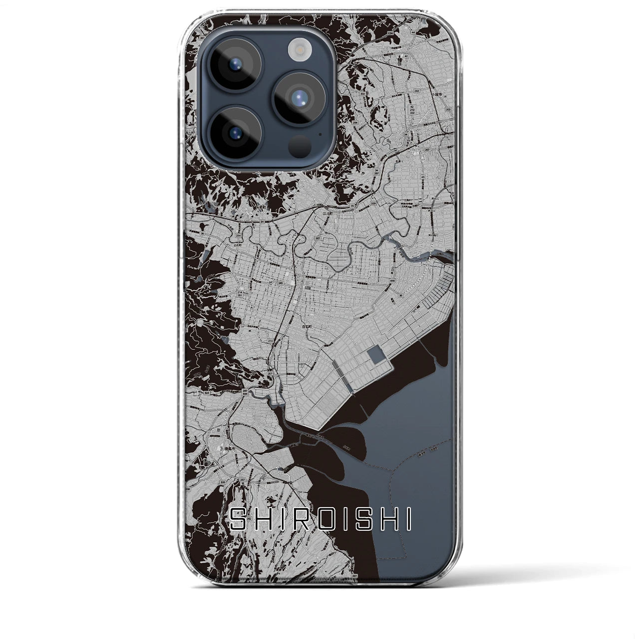 【白石（佐賀県）】地図柄iPhoneケース（クリアタイプ）