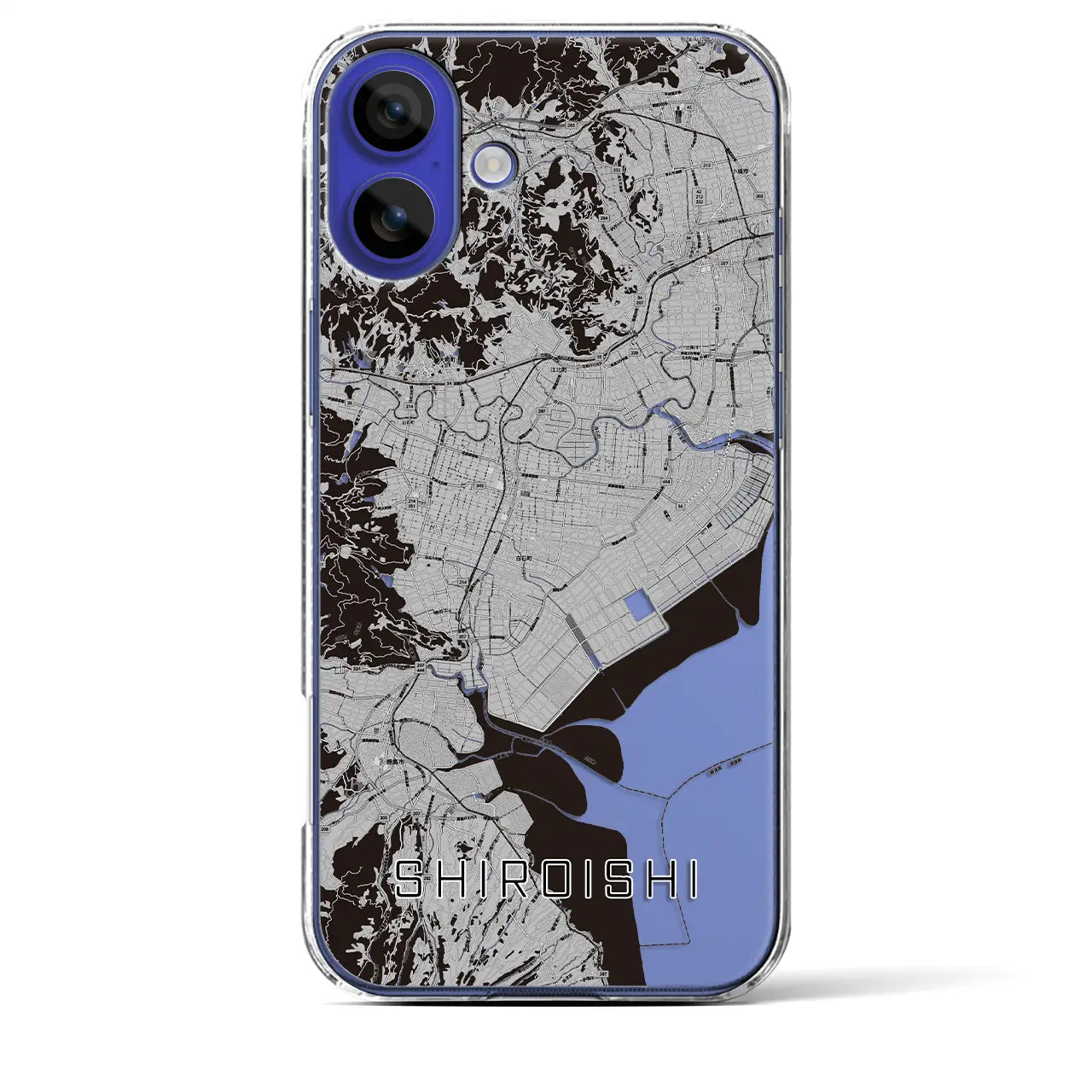 【白石（佐賀県）】地図柄iPhoneケース（クリアタイプ）