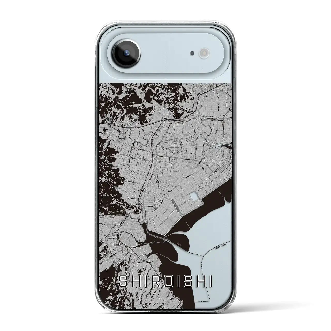 【白石（佐賀県）】地図柄iPhoneケース（クリアタイプ）